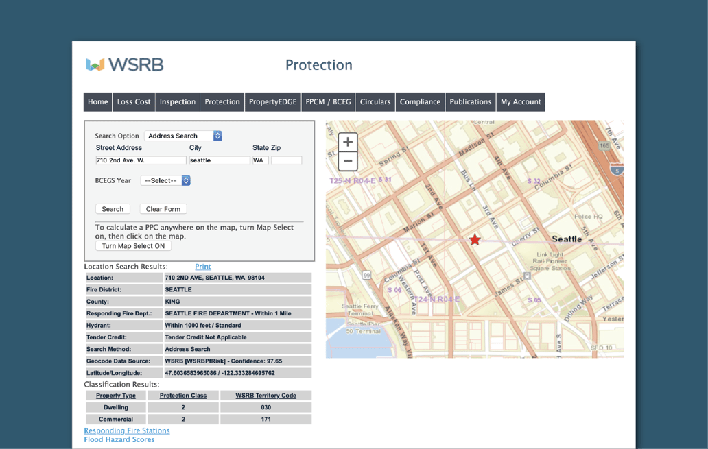 How Do I Find A Protection Class By Address On 8571